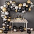Black Gold Balloon Arch Kit, for Birthday Wedding,party Decorations