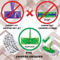 2 Pack Microfiber Reusable Mop Pads for Swiffer Sweeper for Wet & Dry