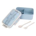 For Adults with 3 Compartment, 1500ml Lunch Box with Spoon & Fork