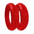 Solid Wheels Tires for Xiaomi M365-1s 8.5 Inches X 2 Units,red