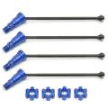 4pcs Metal Front and Rear Drive Shaft Cvd,blue