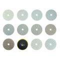 12pcs Abrasive Tools Wet Dry Diamond Polishing Pads Sanding Disc