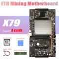 X79 Btc Mining Motherboard H61+e5 2630 Support 3060 Graphics Card