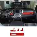 Center Console Stickers for Dodge Ram 1500 2018-2021,red Carbon Fiber