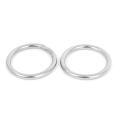 30mm X 3mm Stainless Steel Webbing Strapping Welded O Rings 5 Pcs