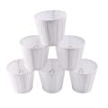 Droplight Wall Lamp Candle Chandelier Shade 6 Pcs Set (solid White)