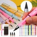 12pcs Inkless Pencils, No Ink Pen, with Replaceable Graphite Pen