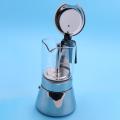 Moka Pot-espresso Maker, Glass & Stainless Steel Moka Pot, 240ml