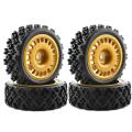 4pcs Rubber Tire Wheel Tyres for Tamiya Xv-01 Xv01 Ta06 1/10 Rc Car,1