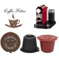 6pcs for Nespresso Refillable Reusable Coffee Capsule Coffee,brown