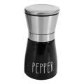 Refillable Salt Pepper Grinder Set Black and White,for Spices