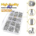 620pcs M3 Screw Assortment Kit, Cap Head Screws, Machine Screws