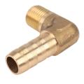 8mm Hosex3/8"male Thread 90 Degree Brass Elbow Barb Coupler Connector