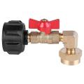 Propane Refill Elbow Adapter,with On-off Valve for 1lb Tank Cylinder