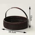 Chinese Style Natural Rattan Storage Box for Tea Set S