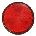 2pcs Round Red Reflector Universal for Motorcycle Atv 5.6 X 0.8cm