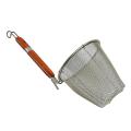 3x Wooden Handle Stainless Steel Mesh Strainer 5.3 Inch X 4.9 Inch