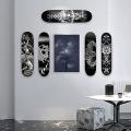 6 Pack Skateboard Floating Deck Display Wall Mount Rack Holder