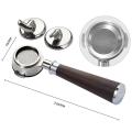 Coffee Machine Handle Stainless Steel 58mm E61 Universal , A Black