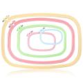 5 Pcs Abs Plastic Embroidery Hoops Set Square Hoops (5 Color)