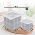 Candle Molds,silicone Bubble Candle Mould,3d Geometric Square