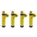 4pcs Yellow Fuel Injector for Mazda Rx-8 1.3l 2004-2008 195500-4450