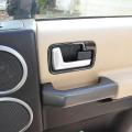 Car Inner Door Handle Bowl Frame Cover Molding Trim(black Wood Grain)