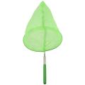 Outdoor Net Bag Stainless Steel Telescopic Catching Net-green