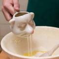 Cermic Big Nose Egg Divider Cartoon Egg Yolk Separators Handle Filter
