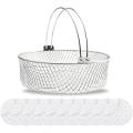 Air Fryer Basket Mesh Steamer Basket,air Fryer Crisping Basket