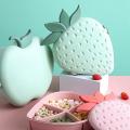Home Creative Plastic Candy Tray Box Strawberry Pink
