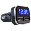 Car Charger Meter Battery Monitor with Led Voltage & Amps Display