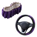 Car Steering Wheel Cover Non-slip for Car Decoration Purple