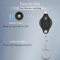 10 Pack Mini Keychain Flashlight Ultra Bright, Led Keychain Black