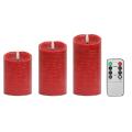 3d Flickering Candle Light Battery Remote Time Control Led (red)