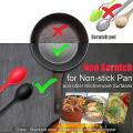 4 Pcs Silicone Nonstick and Slotted Spoons Serving Slotted Spoon