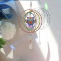5d Diamond Painting Rotatable Wind Chime Hanging Ornament -owl
