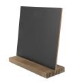 6 Pack Rustic Chalk Board with Wood Stand Signs 6x5 Inch Blackboard