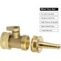 Jet Nozzle with Hose Shutoff Valve 3/4inch Ght Connector 4 Pack