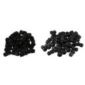 36 Pcs Black Pg9 Plastic Connector Gland for 4mm-8mm Cable