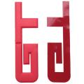 2x 3d Car Sticker for Ford Mustang Focus Mk 1 2 3 7 Mondeo Car Red