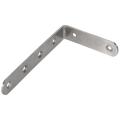 3x 125x75mm L Shape Stainless Steel Shelf Corner Brace Angle Bracket