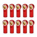 10pcs M3 Ball Joint Link Bar Rod Seals Ball Head Tie Rod End Red