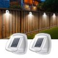 4pack Solar Fence Lights Outdoor Waterproof 8 Leds Lights White Light