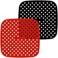 2 Pack Air Fryer Liners, Silicone Air Fryer Basket Mats,8.5 Inch