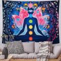 Seven Chakra Tapestry Colorful Psychedelic Mandala Tapestry