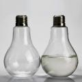 2x Transparent Glass Bulb Shape Table Vase for Plants Home Decoration