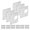 6pcs Hinge Repair Plate for Furniture Cabinet Drawer Door Window