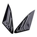 2pcs for Kia K5 2020 2021 2022 Black Rear Side Window Louvers