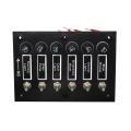 6 Gang Dc 12v/24v Fused On/off Toggle Switch Panel with 6 Screws